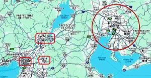 KYOTO - NARA - OSAKA - Plan situation 02